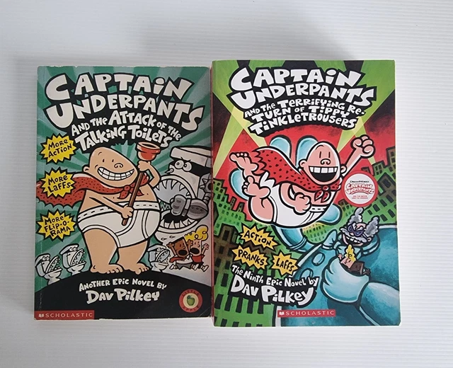 CAPTAIN UNDERPANTS X2: Captain Underpants and the Attack of the Talking ...