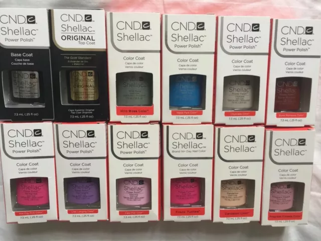 Genuino CND Shellac Esmalte en Gel X 12