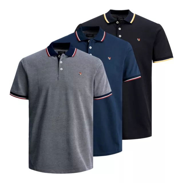 JACK & JONES Herren Shirts Poloshirt T-Shirt Kurzarmshirt JPRBLUWIN Polo SS Noos