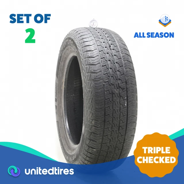 Set of (2) Used 275/60R20 GT Radial Adventuro HT 114H - 7.5-8.5/32