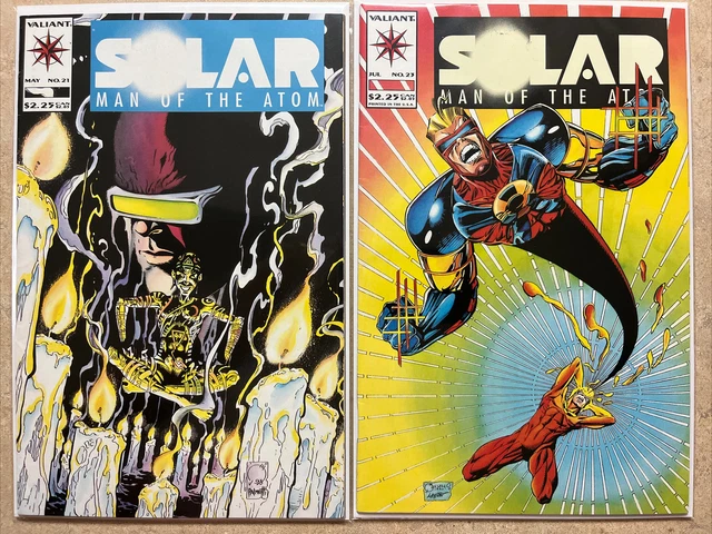 Solar: Man Of The Atom #21 & #23 Valiant Comics 1993