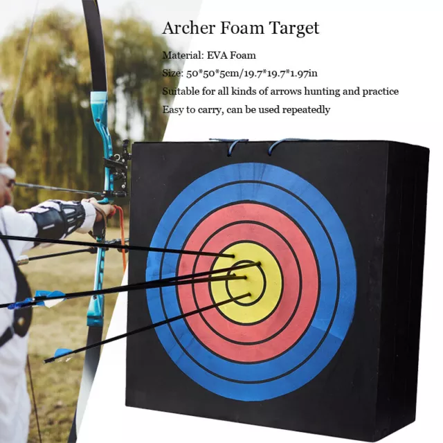 20" EVA  Archery Arrow Target for Bow Hunting Practice Removable Hunting Target