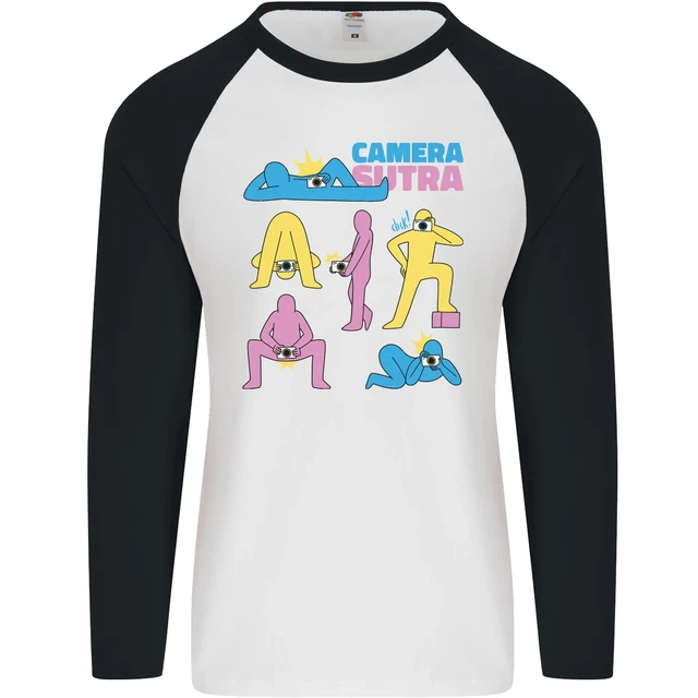 Camera Sutra Photography Photographer Funny Mens L/S Baseball T-Shirt
