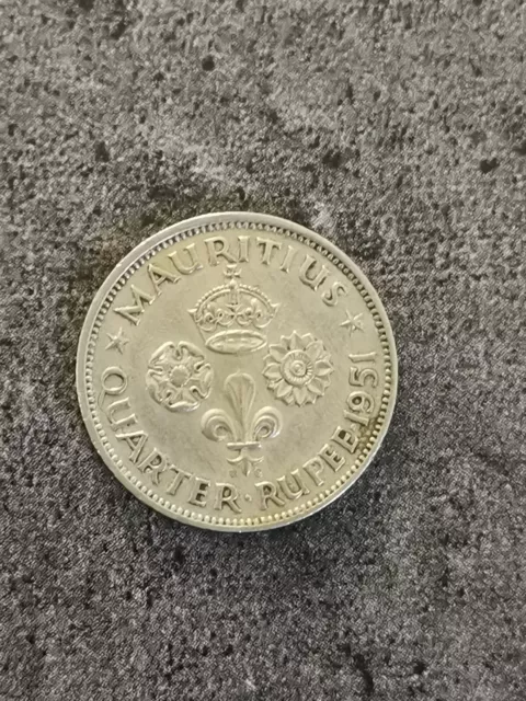 Quarter Rupee 1951 Ile Maurice / Mauritius 1/4 Roupie