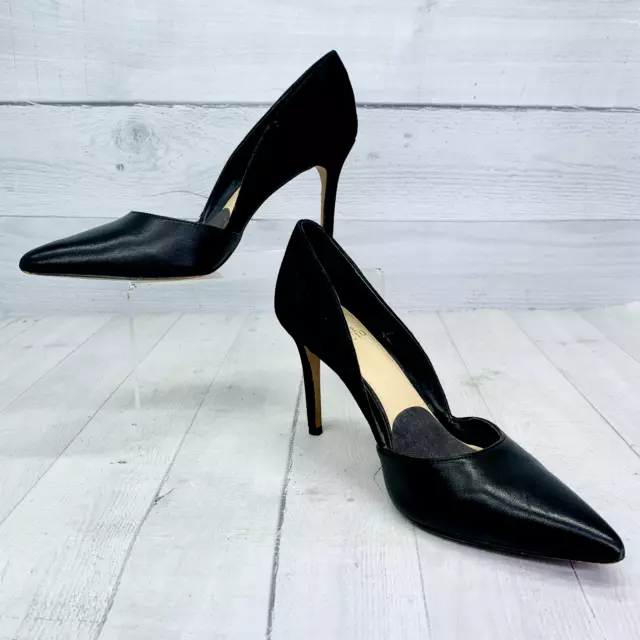 Vince Camuto Womens Airmosah D'Orsay Pumps Black Pointed Toe Size 8 M | 38.5