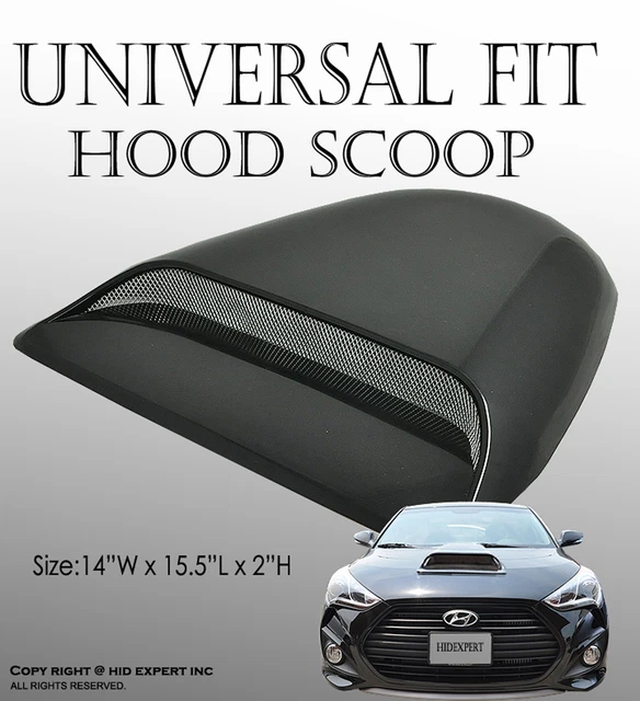JDM Universal Black ABS Plastic Racing Air Flow Vent Turbo Hood Scoop Cover S41