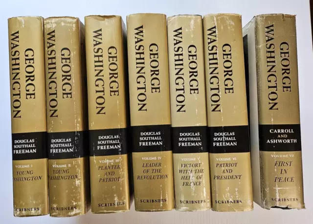 GEORGE WASHINGTON Douglas Southall Freeman 1 - 7 Volume Set Scribner's 1948