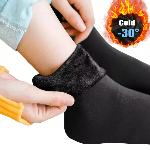 Socks Warm Winter Women Thermal Pairs Wool Crew Women' Soft  Velvet Cozy Socks