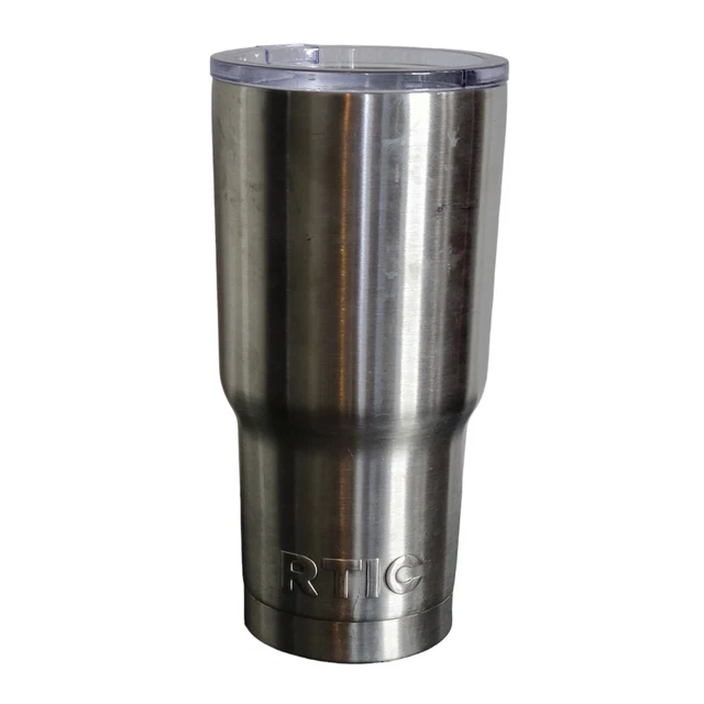 RTIC 20 Oz. Silver  Tumbler Stainless Steel with Lid Double Insulated Unisex