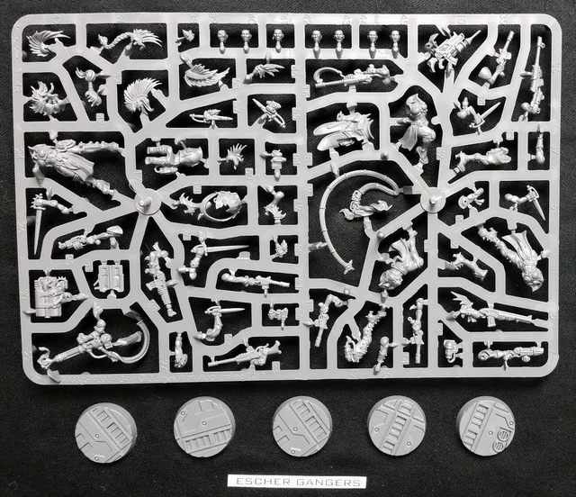 HOUSE ESCHER GANG Necromunda Warhammer 40K 5 Gangers Kill Team 29.90