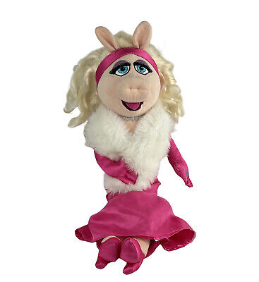 Disney Store Miss Piggy 20" Muppets Glamour Plush Doll Stuffed Pink Dress Toy