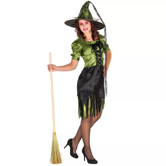 Sexy Witch Hexenkostüm Kostüm Hexe Karneval Fasching Halloween Damen Kleid