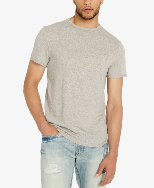 $99 Buffalo David Bitton Men'S Gray Graphic Crew Neck Short-Sleeve T-Shirt Xxl