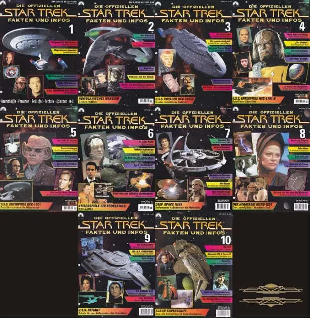Die offiziellen Star Trek Fakten und Infos Heft #01 - 48 mit vier Sammelordner