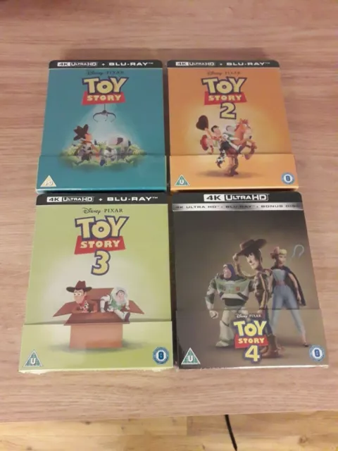 Toy Story 1-4( Collection 4K ULTRA HD STEELBOOKS 1+2+3+4 ALL  NEW AND SEALED