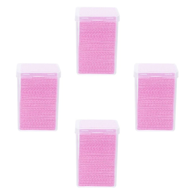 4 cajas toallas de limpieza pegamento para pestañas limpieza rímel herramienta gel