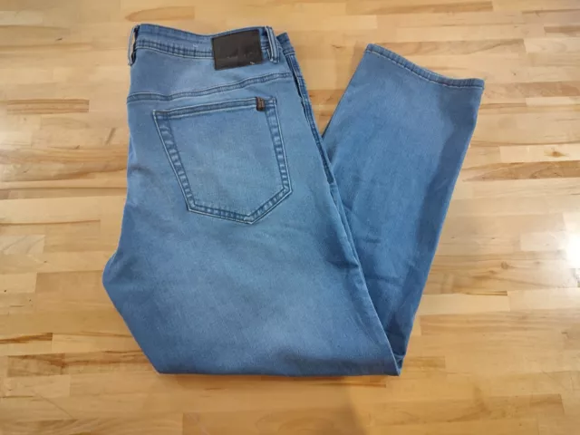 NWOT Buffalo David Bitton Repreve Adam Slim Stretch Jeans Light Wash 38Wx29L