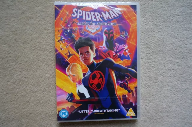 Spider-Man Across The Spiderverse      Brand New Sealed Genuine Uk Dvd