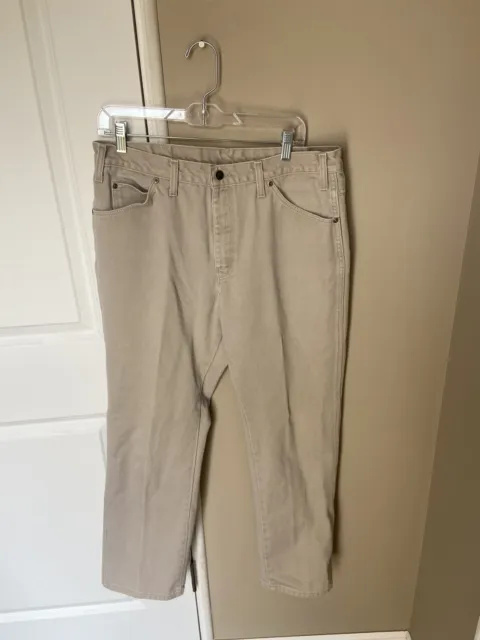 Vintage Dickies Khaki Work Pants - Size 34/30 - Classic And Reliable!
