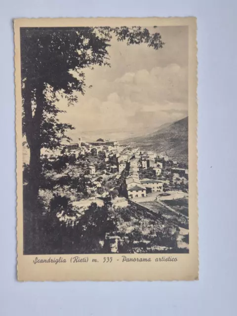 Cartolina Scandriglia Rieti viaggiata con francobollo 1941