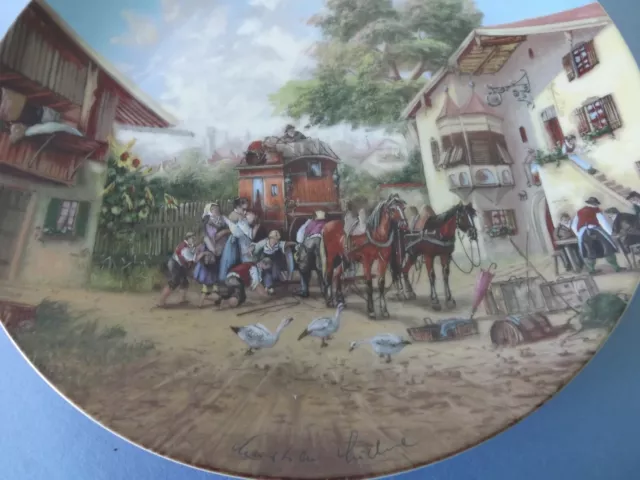Seltmann Weiden Idyllic Village Life Collector Plate Christian Luckel 3
