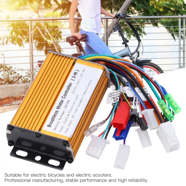 New 6 Tube 3 Mode Sine Wave Controller Electric Bike Scooter Brushless Speed