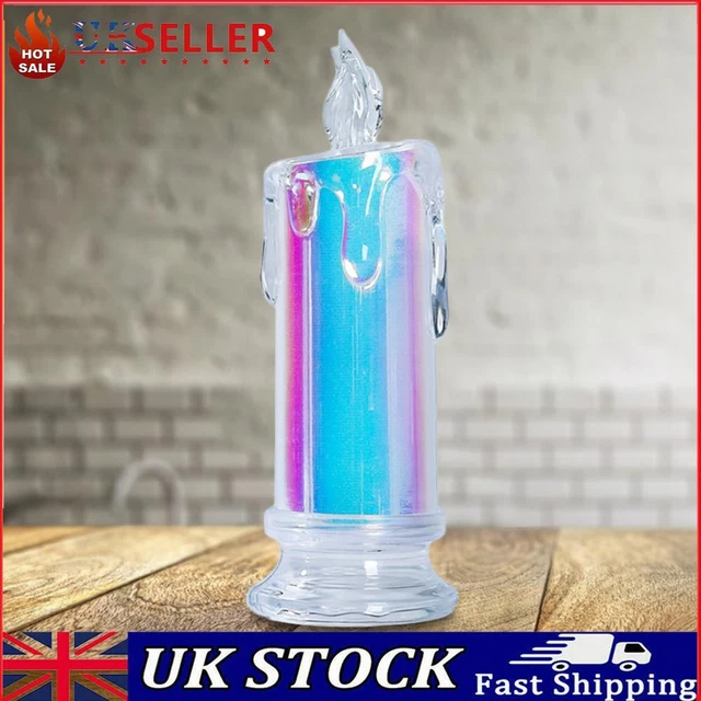 UK LED NIGHT Light Romantic Night Light Electric Candle Lamp for Bar