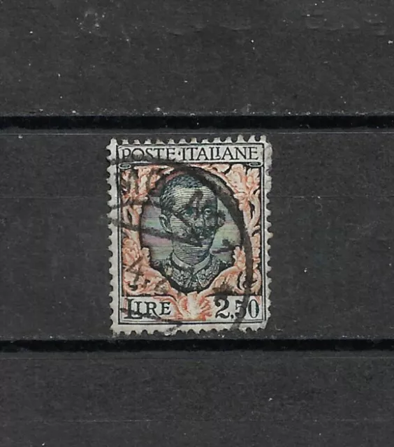 Timbres ITALIE - 185 (o) - Le Roi Victor Emanuel III (2,50) - 1926 - 2 photos