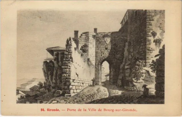 CPA Gironde-Porte de la Ville de Bourg-sur-Gironde (28183)