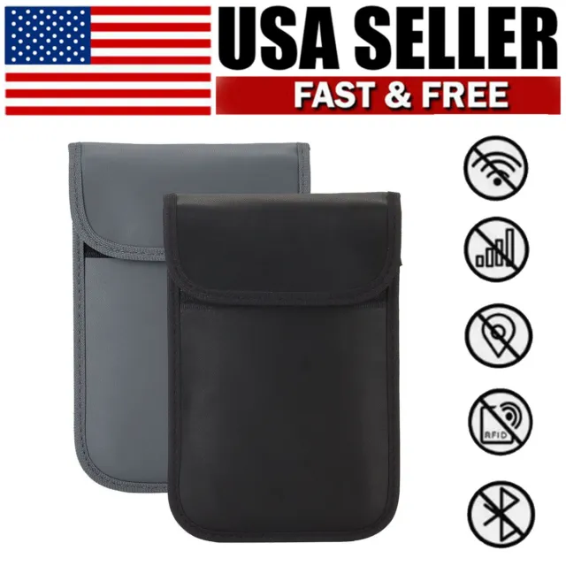 RFID Signal Blocking Pouch Cell Phone Wallet Shielding Blocker Pouch Faraday Bag