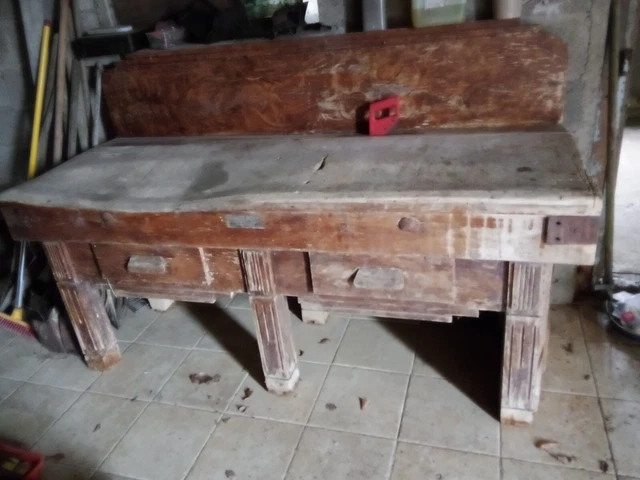 BILLOT ANCIEN EN Bois Massif De Boucher EUR 250,00 - PicClick FR