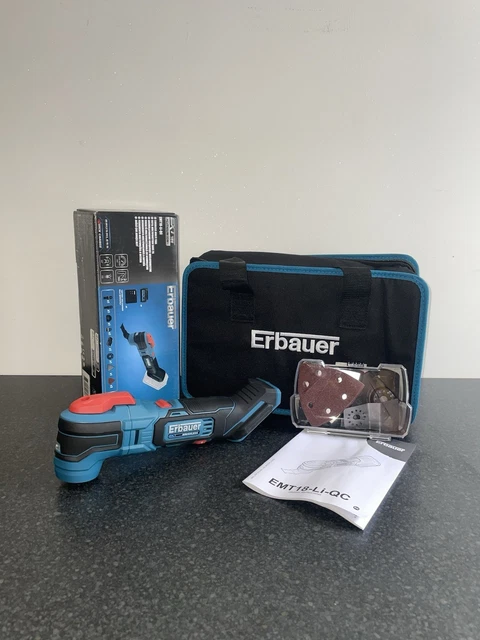 ERBAUER EMT18-LI-QC 18V Li-Ion Ext Cordless Multi-Tool And Bag