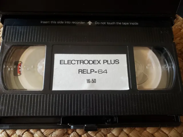 Vintage VHS Instructions for 1990 The Electrodex Plus RELP-64 Electronic Filing