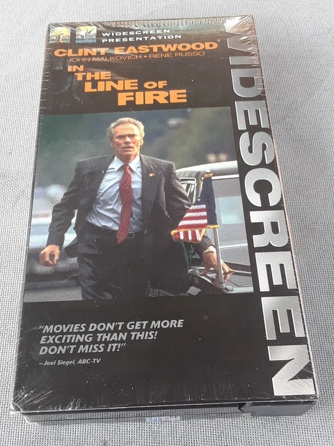 IN THE LINE of Fire (VHS, 1997, Closed Captioned Widescreen) b4 $3.99