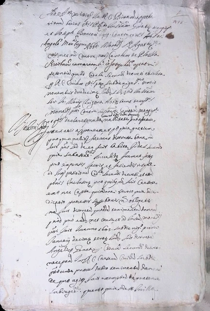 C34)- Documenti Manoscritti Seicenteschi  33 Pagine Scritte - Xvii° Secolo