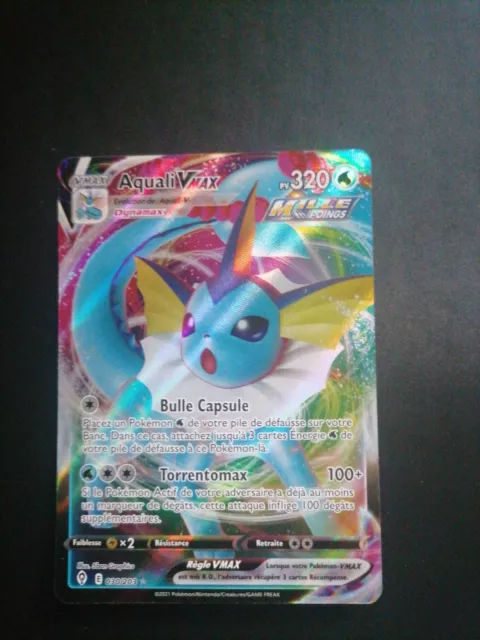 Carte Pokémon Aquali VMAX 30/203 EB7 Evolution Céleste Mint FR