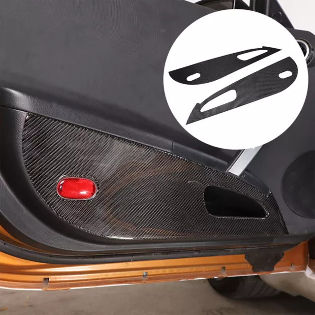 Car Interior Door Panel Trim Carbon Fiber Anti Kick Kit For Nissan 350Z 2003-06