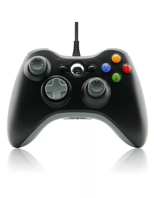 Manette USB pour Xbox 360 & PC Windows, STEAM filaire - 1.80m - Noire