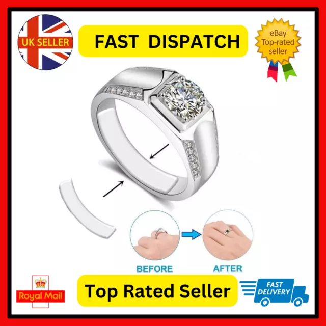 RING GUARD/ADJUSTER/RESIZER - White/Yellow 14kt gold filled.In 3 Sizes  £9.65 - PicClick UK