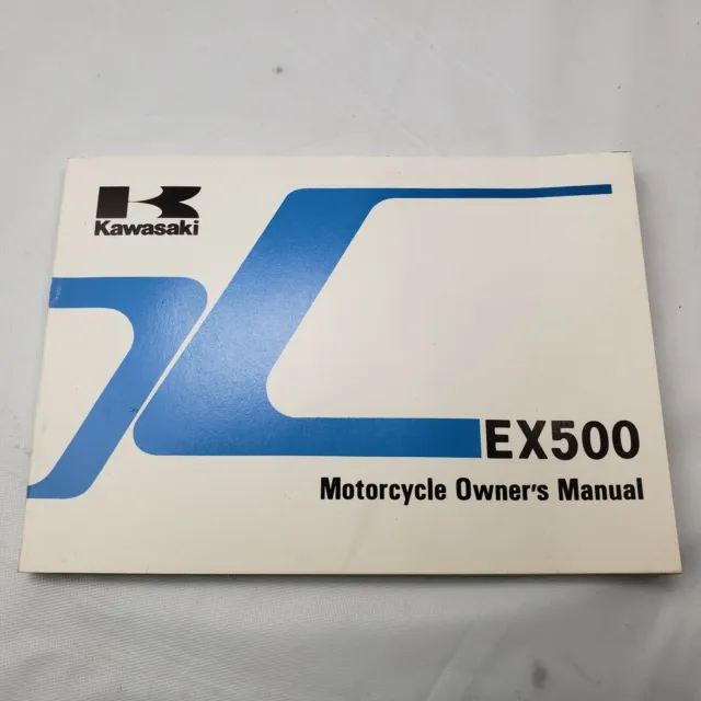 1989 Kawasaki Ninja 500 EX500 Owner's Manual Book OEM ORIGINAL 99920-1443-01