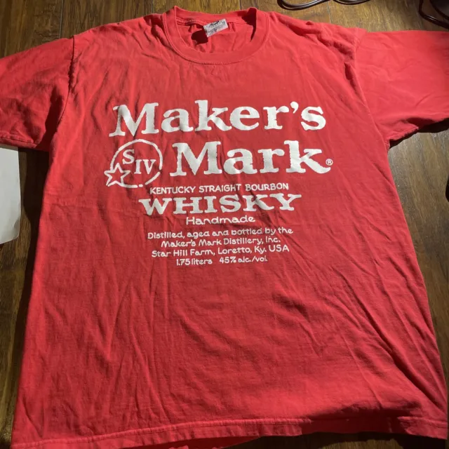 Maker’s Mark Kentucky Straight Bourbon Whisky Medium M Shirt Vintage?
