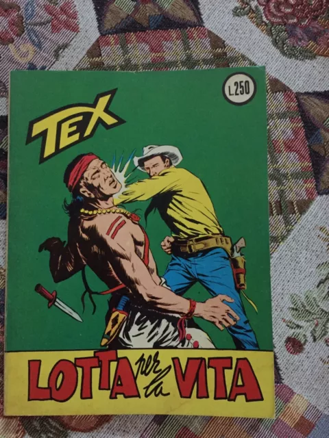 Tex Ristampa £200 N.43 Lotta Per La Vita . Con In IV Di Copertina Edicola Grande