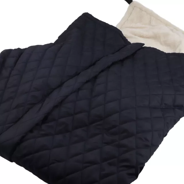 (Black)Wheelchair Blanket Thicken Warm Wheelchair Fleece Wrap Blanket GSA