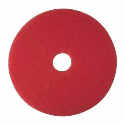 Case Of 5 Niagara 5100N Buffing Floor Pads, 17" Diameter, Red-NEW