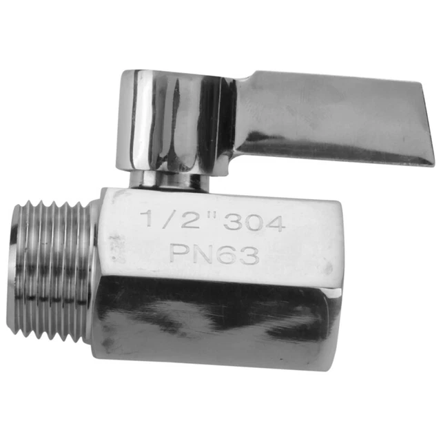 304 sfera in acciaio inox (1/2 pollice femmina x maschio) filo NPT, flusso d'acqua Re Y1L9