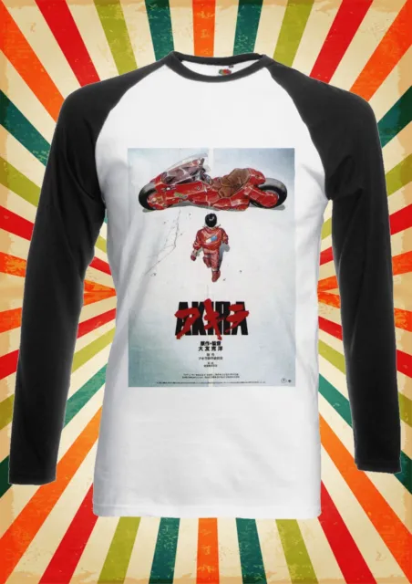 Akira Cyberpunk Cult Anime Men Women Long Short Sleeve Baseball T Shirt 160E