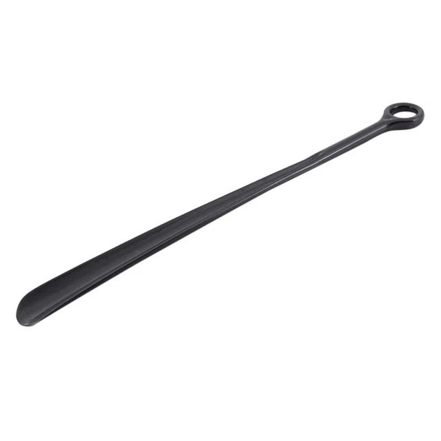 Cucchiaio corno maniglia extra lunga in plastica 18,5 pollici flessibile leggero robusto E3F7