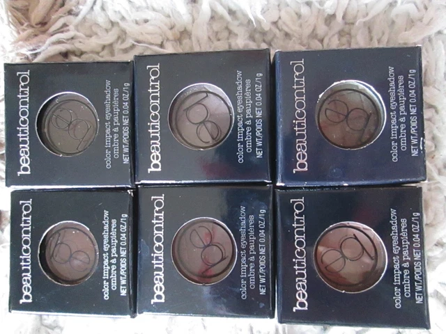6 NEW NIB BeautiControl COLOR IMPACT EYESHADOW (BROWNS/ NATURALS) EUR ...