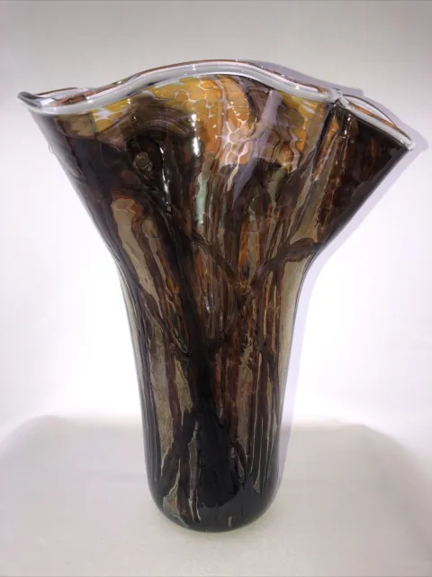 Mark A Ellinger glass quest vase 1999