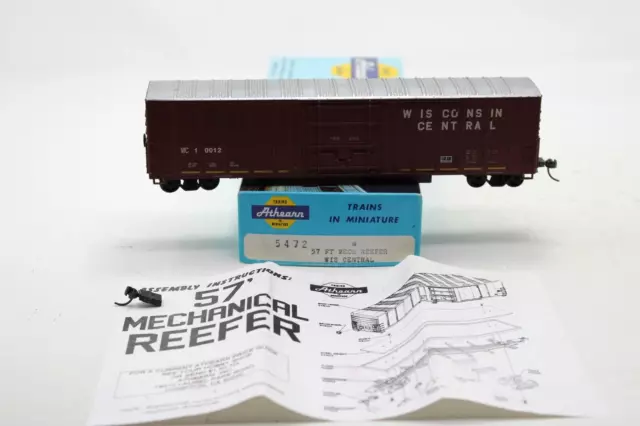 Athearn HO Scale VTG 57' Wisconsin Central 10012 Mechanical Reefer Kit #5472